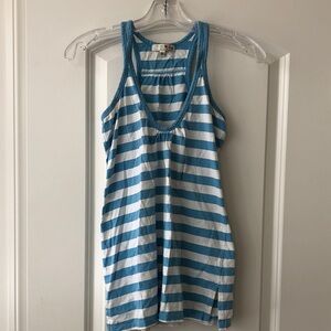 Joie Blue & White Striped Tank Top